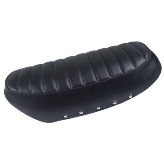 Dax zadel CT-70 stijl met 6 volt zadelplaat - zwart