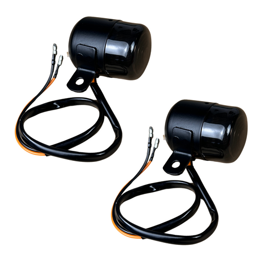 Pinkers / Knipperlichten Dax smoked glas en 12V lamp (2 stuks)