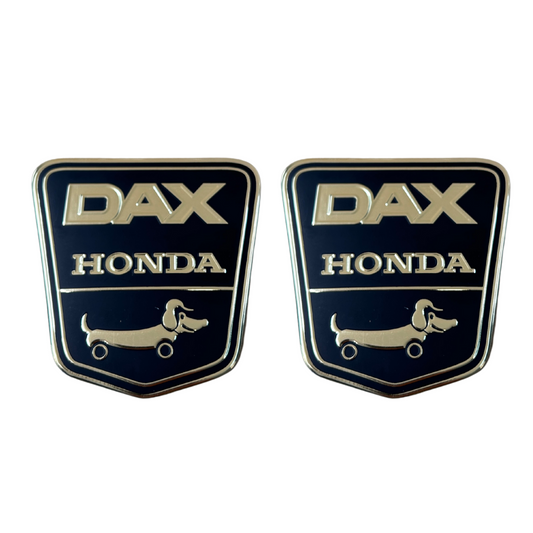 Funny-dog Dax honda kader stickers  zwart- goud 2 stuks