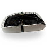 Dax zadel zwart met wit geschikt voor 2,5 en 3,5 liter modellen