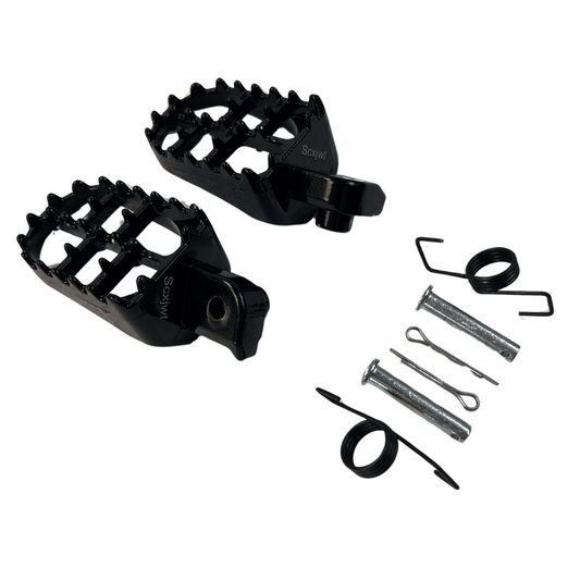 Aluminium Zwarte Voetsteunen voor Dax, Monkey en pitbike