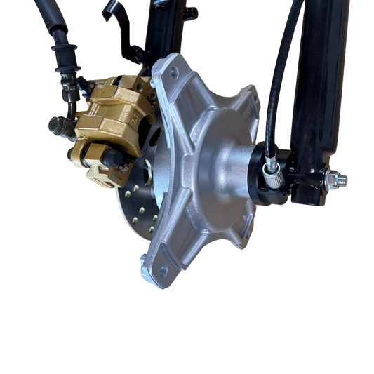 Hydraulische voorvork dax 31 mm met dax skyteam schijfrem