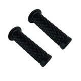 Rubberen handvaten zwart voor 22mm diameter sturen - retro look