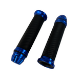 Handvaten blauw voor 22,2mm sturen Dax, Monkey, PBR, Pitbike..