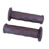 Rubberen handvaten donker bruin voor 22mm diameter sturen - L & R