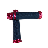Handvaten rood voor 22,2mm sturen Dax, Monkey, PBR, Pitbike..