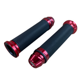 Handvaten rood voor 22,2mm sturen Dax, Monkey, PBR, Pitbike..