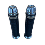 Handvaten titanium kleur voor 22,2mm sturen Dax, Monkey, PBR, Pitbike..