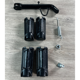 Voetsteuntjes en voetsteun - nieuw maar zonder onderstel (zie omschrijving)