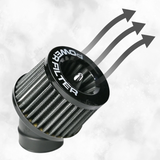 Power Filter Angled luchtfilter geschikt voor Dax, Monkey, Pitbike en andere