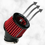 Power Filter Angled luchtfilter geschikt voor Dax, Monkey, Pitbike en andere