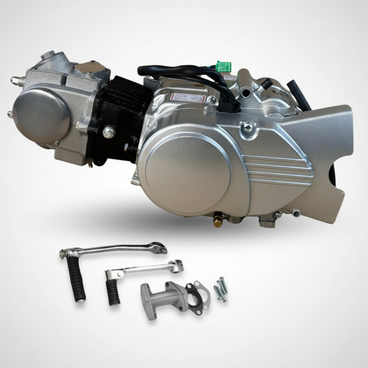 72cc 4-takt schakel motorblok zilver – 4 versnellingen - Dax, Monkey, PBR..