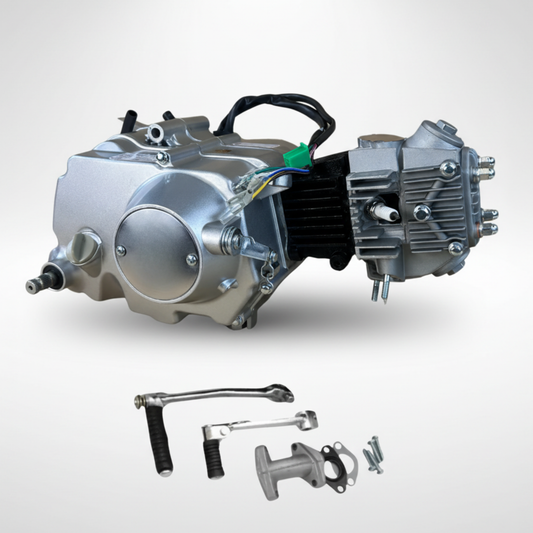 72cc 4-takt schakel motorblok zilver – 4 versnellingen - Dax, Monkey, PBR..