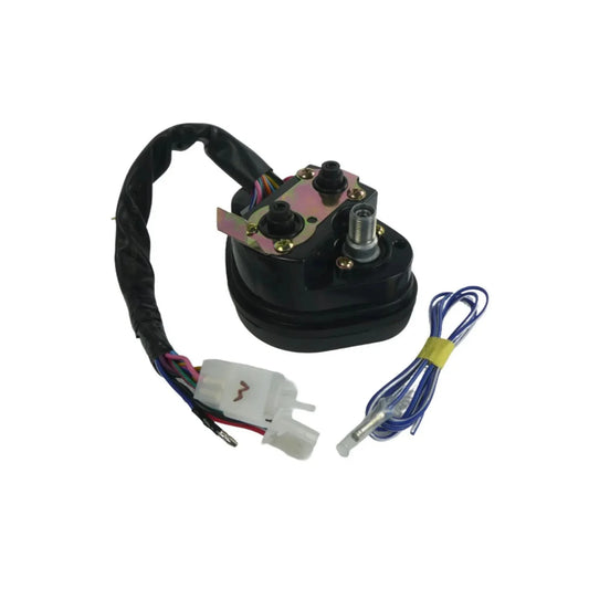 Digitale snelheidsmeter en toerenteller voor Dax zwart en chrome