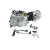 YX 90cc Motor Silver - Manual - 4 gears Kick Start. Yinxiang