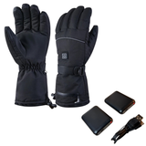 Elektrisch verwarmde winterhandschoenen met powerbanks - drie standen