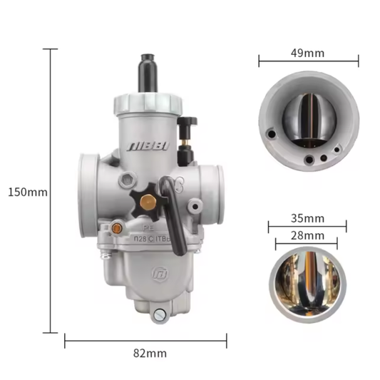 Carburator Nibbi PE 28 Flange – Racing Version (PE28FL-SR)