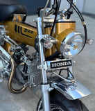 Honda Fork Emblem Chrome et noir avec support de montage Dax