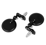 Universal steering mirrors black (two pieces)