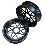 Tubeless velgenset zwart 12 inch - 3.50 x 3.00 - Voor Dax en Monkey