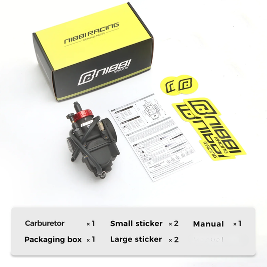 Carburateur Nibbi PE24YJ Flange racing version - met spigot-/rubberaansluiting