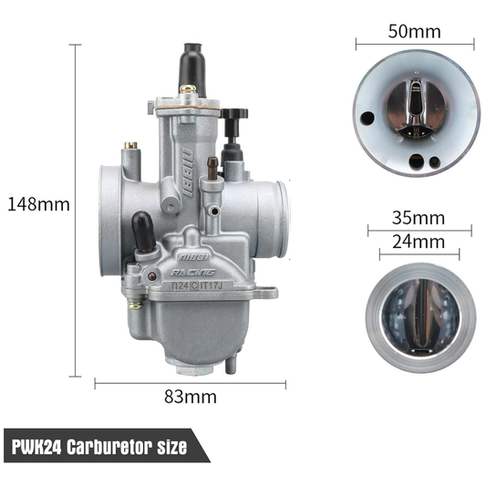 Carburator Nibbi PWK 24 Racing version PWK24SP - zilver