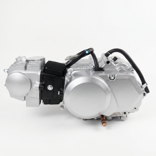 110cc motorblok zilver / grijs - Manueel - 4 Versnellingen kickstart. Dax,.. (108cc)