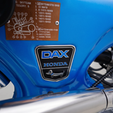 Funny-dog Dax honda kader stickers  zwart- zilver - blauw 2 stuks