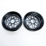 Tubeless velgenset zwart 12 inch - 3.50 x 3.00 - Voor Dax en Monkey