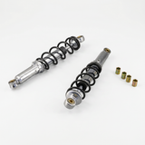 Achterveren chroom/zwart 330mm regelbaar voor Dax