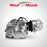 Madmunk 72cc Motorblok zilver- Manueel - 4 Versnellingen kick start. Dax,. 70cc