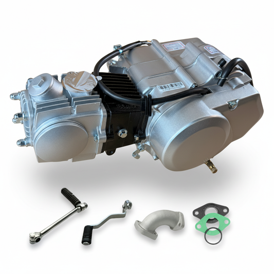 Madmunk 90cc Motorblok zilver- Manueel - 4 Versnellingen kick start. Dax,. (88cc)