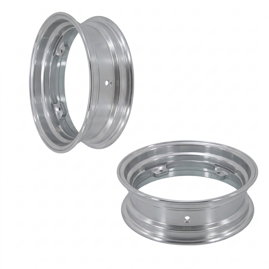 Tubeless velgenset zilver geschikt voor Dax - 12 inch - 2.75 x 3.50