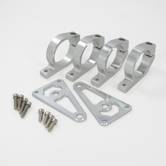Lichtbeugels 26mm CNC zilver voor montage op alle 26mm voorvorken