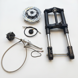 Dax USD voorvork 45mm zwart verlaagd model (540mm) inclusief toebehoren
