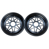 Tubeless velgenset zwart 12 inch - 3.50 x 3.00 - Voor Dax en Monkey