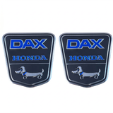 Funny-dog Dax honda kader stickers  zwart- zilver - blauw 2 stuks