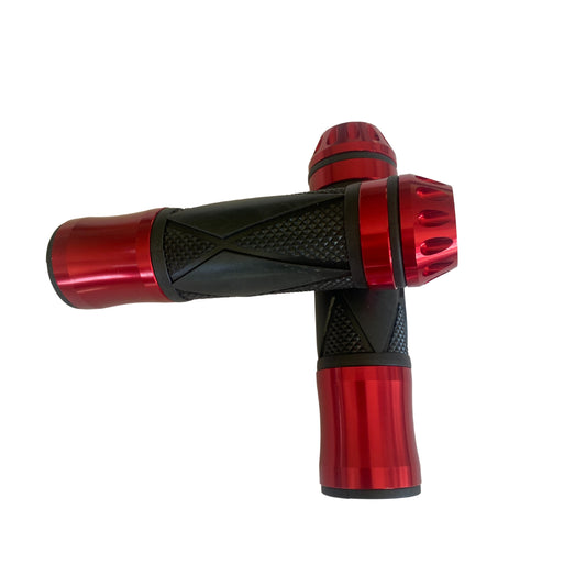 CNC Red handles with bar-end