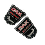 Funny -Dog Dax Honda Kader Stickers Black - White - Red - 2 pieces