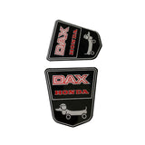 Funny -Dog Dax Honda Kader Stickers Black - White - Red - 2 pieces