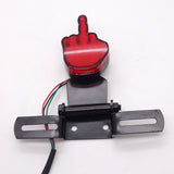 Universal Red Rear Light Middel Finger (with brake light and license plate holder)