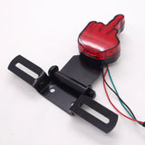 Universal Red Rear Light Middel Finger (with brake light and license plate holder)