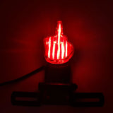 Universal Red Rear Light Middel Finger (with brake light and license plate holder)