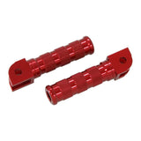 CNC footrests - 21 mm red for Dax and Monkey models