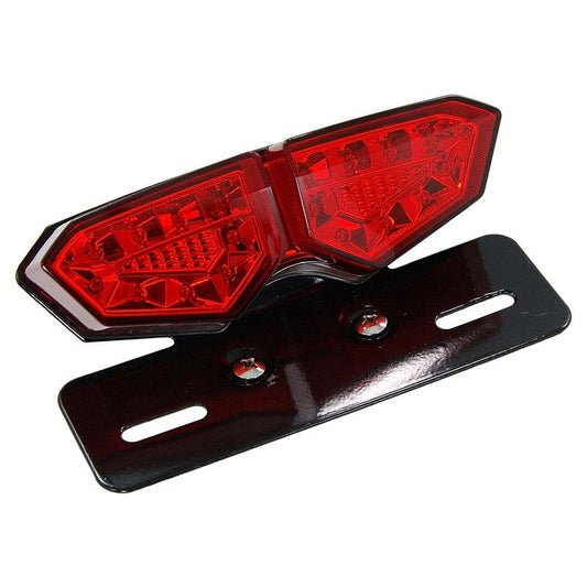 Achterlicht Diamant LED model rood met ingebouwde knipperlichten CE gekeurd