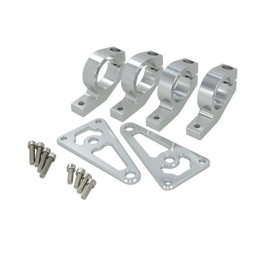 Lichtbeugels 30mm - 31mm CNC zilver voor montage op alle 30-31mm voorvorken