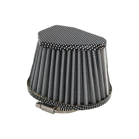 Air filter hexagonal carbon look 38mm