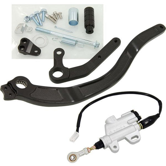 Brake pedal + brake pump CNC milled fitting on all Dax models black